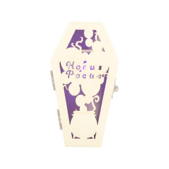 4" Hocus Pocus Coffin DIY LED Plywood Décor by Make Market Halloween Decoration - Picture 2 of 4
